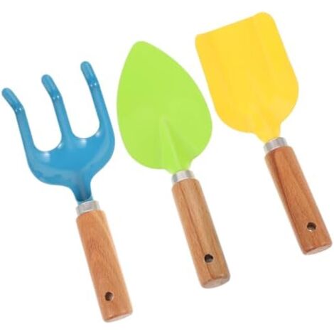 CSPARKV 20x7cm 1 Set Kids Garden Tool Set Children's Gardening Toys Children's Sand Rake Small Sand Shovel Children's Shovel Iron