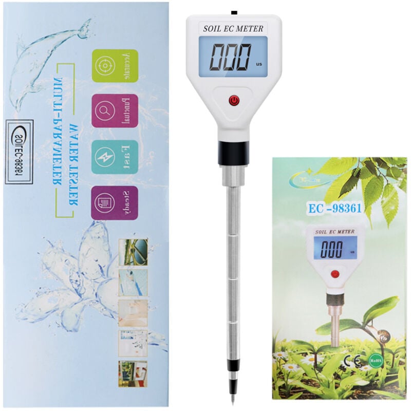 21×5×5cm)Testeur De Sol, Testeur ec De Sol Détecteur De Sol Portable Testeur De Plantes En Pot Test De Sol Testeur De Conductivité Directe du Sol