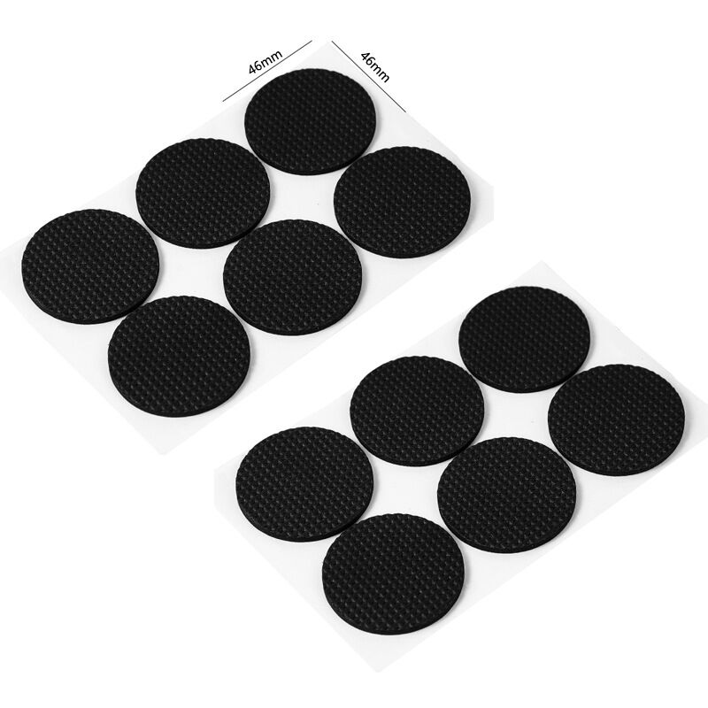 24 Pieces Felt Pads, 40mm Black Self-Adhesive Floor Protector Felt Pad, 5mm Thick, Furniture Glides for Furniture Legs (Round, 40mm) - Csparkv