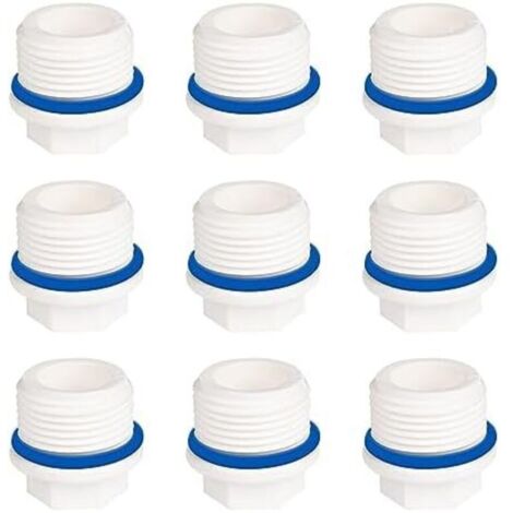 CSPARKV 24.6mm Bouchon Plomberie Male 9 Pièces Bouchon D'Obturation Male Bouchon D'Étanchéité Pour Tuyau Bouchon Robinet Hexagonal Bouchon Hexagonal En Plastique Bouchon Male Plomberie Bouchon fileté