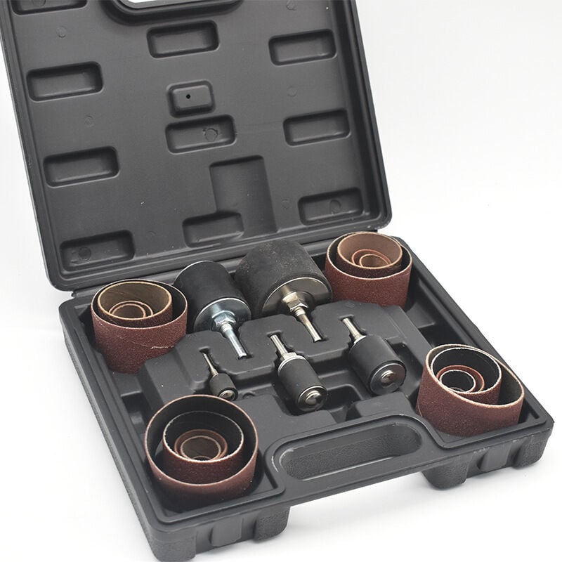 Csparkv - 25pcs Manchons abrasifs Rouleaux Ponçage Manches papier de verre embouts abrasifs pour ponceuse abrasif