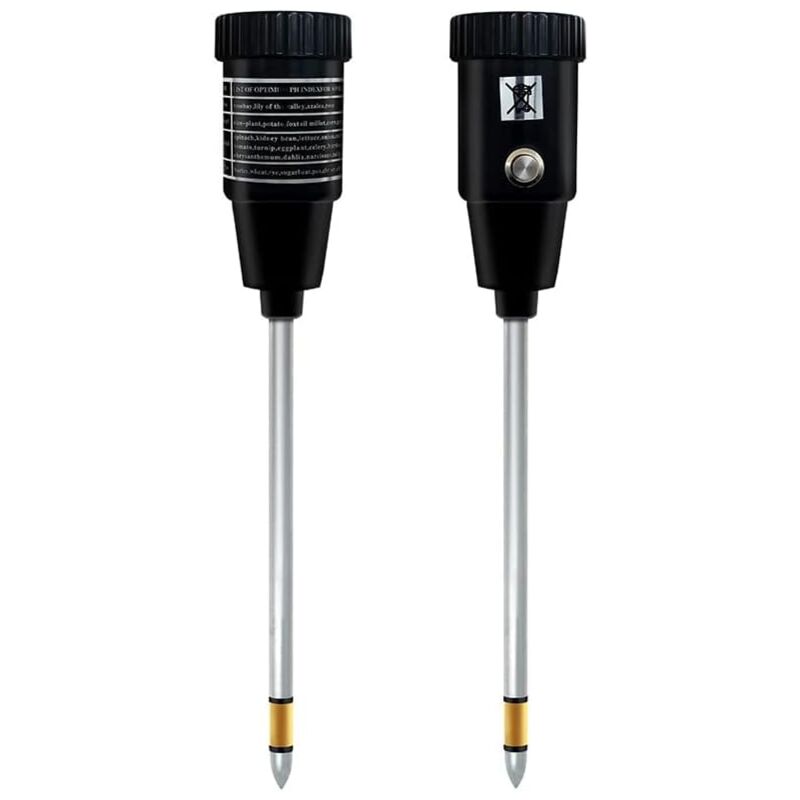26×5×5cm) Soil ph Moisture Meter, 2 in 1 High Accuracy Sensitive Soil ph Tester and Hygrometer with Rustproof Metal Probe - Csparkv