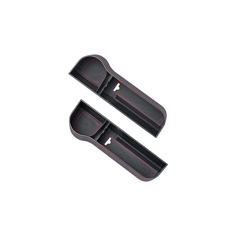Csparkv - 26x16x5.5cm Organiseur de siège de voiture universel en cuir pu avec porte-gobelet poche latérale pour siège de voiture boîte de rangement