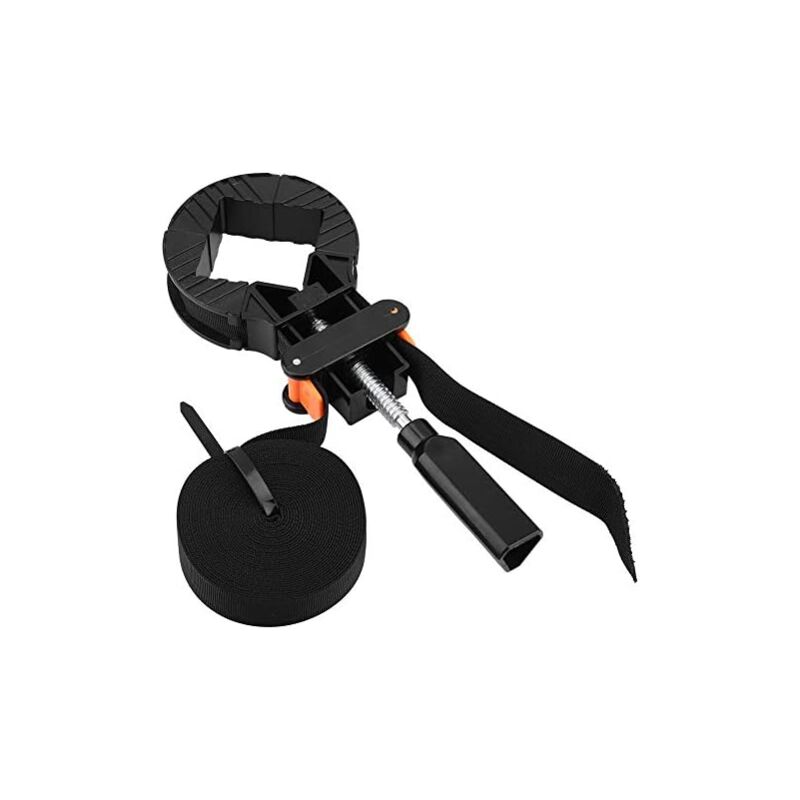 Csparkv - 28x15x4cm Bande de Sangle Pince de Cadre Réglable de Coin Sangle 4 Mâchoires Titulaire du Cadre Photo Outil de Travail du Bois pour Tiroir