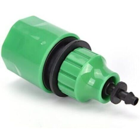 CSPARKV 2pc Adaptateur de micro irrigation, raccord rapide en plastique pour tuyau d'arrosage de jardin, adaptateur d'irrigation avec connecteur barbelé de  convient pour tuyaux de Connecteur rapide à
