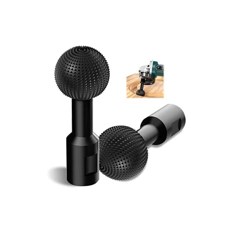 Csparkv - 2pc Fraise a Spherique Bois Sculpture - Outil de Sculpture sur Fraise Metal Bois - fraise carbure - 14 mm Sculpture sur Bois Foret de