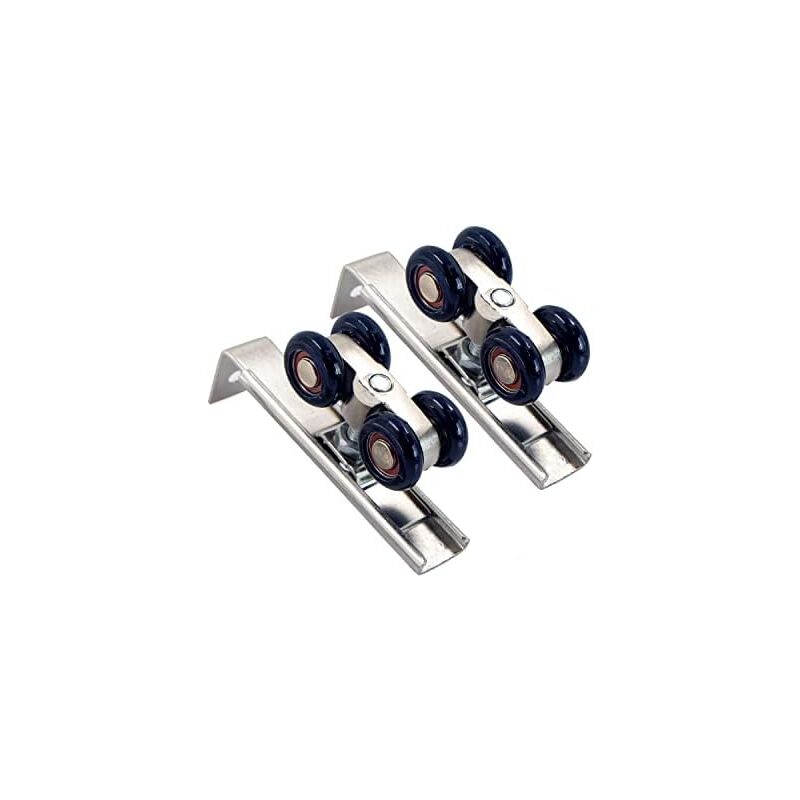 Csparkv - 2pcs 70x14x38mm Sliding Door Roller Cupboard Pulley - Sliding Door Hardware Aluminum Alloy Sliding Profile For Interior, Passage, Wood, Glass Sliding Doors