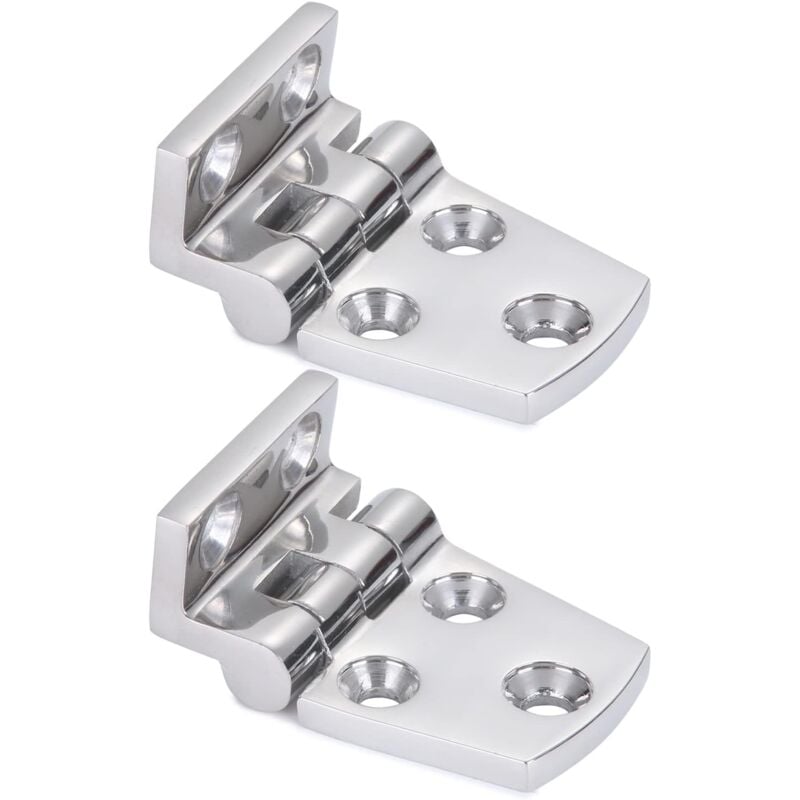 Csparkv - 2pcs à toute épreuve Charnière de bateau Armoire de pont d'armoire Charnière pour bateaux en acier Côté court décalé trappe de charnière