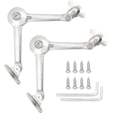 CSPARKV 2Pcs Charnière de Couvercle Compas Meuble 40Lbs Ascenseur Réglable de Charnière de Support Alliag de Zinc pour Porte D'armoire de Cuisine Placard Boîte à Jouets