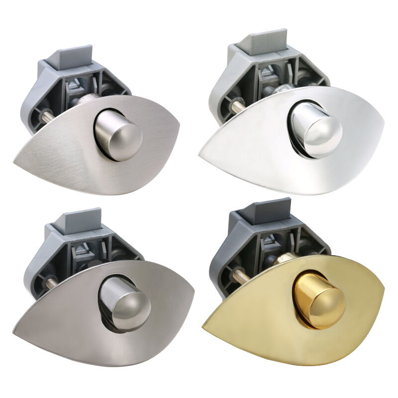 Csparkv - 2pcs Serrures à Poussoir Demi-lune pour 1.4cm-1.6cm Épaisseur de Porte Caravane Armoire Porte Bouton de Loquet Poignée de Meuble Serrure