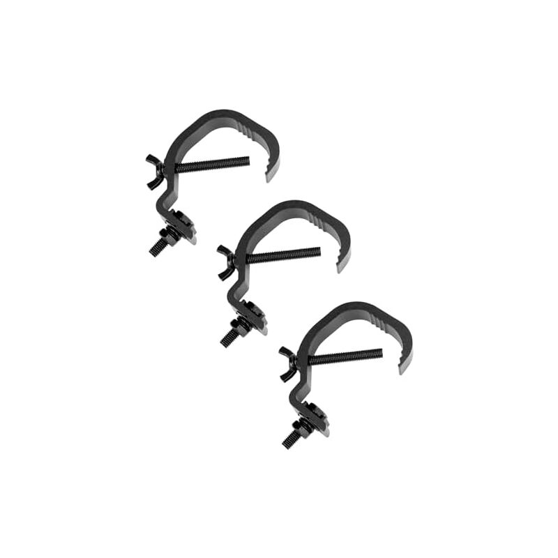 Csparkv - 3 Pièces Stage Light Clamp, Truss Clamp, Matériel d'éclairage de scène, 30-55 mm, Compatible avec la plupart des éclairages de scène