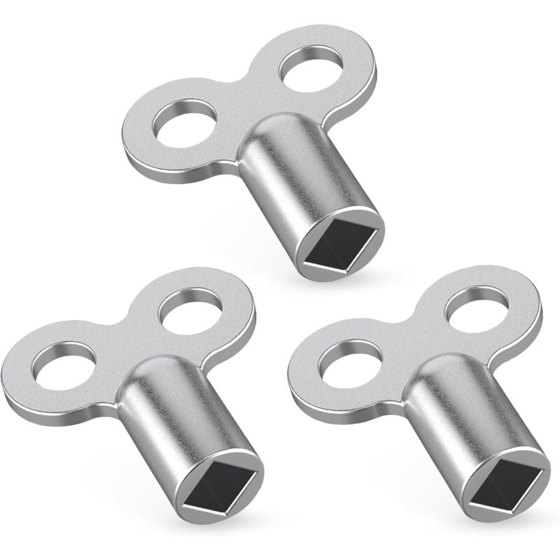 CSPARKV 30Pcs Clés de purge pour radiateurs argent - Clés de purge résistants en aluminium - Clés de purge pour radiateurs pour de nombreux