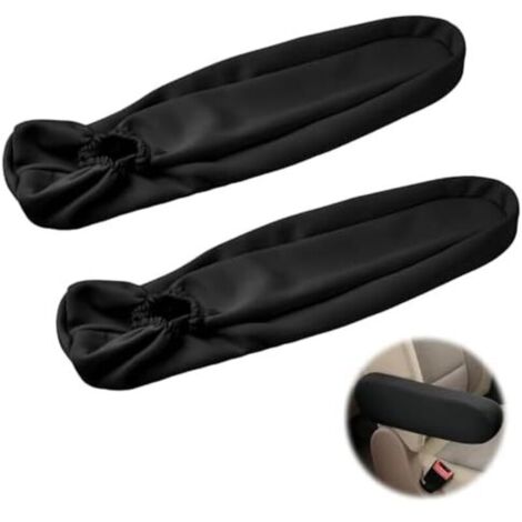 CSPARKV 35x9x4cm 2 Pièces Housses Universelles pour Accoudoirs de Voiture Housse d'Accoudoir de Siège Avant de Voiture Protection Élastique pour Accoudoir de Chaise Accessoires de Siège de Voiture (No