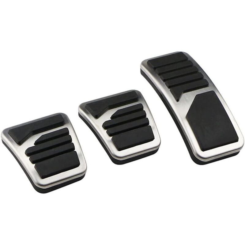 Csparkv - 3PCS Couvre-Pédale de Voiture en Acier Inoxydable, Pédale de Frein pour Voiture Couvre Pedale Voiture Antidérapant Couvre Pédale
