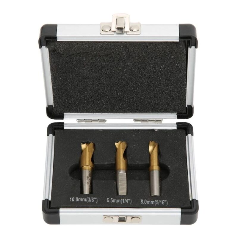 Csparkv - 3Pcs Foret à Dépointer, 6.5mm/8mm/10mm Foret Coupeur de Soudage par Points Ensemble Fraises à Dépointer pour Enlever les Joints de Soudure