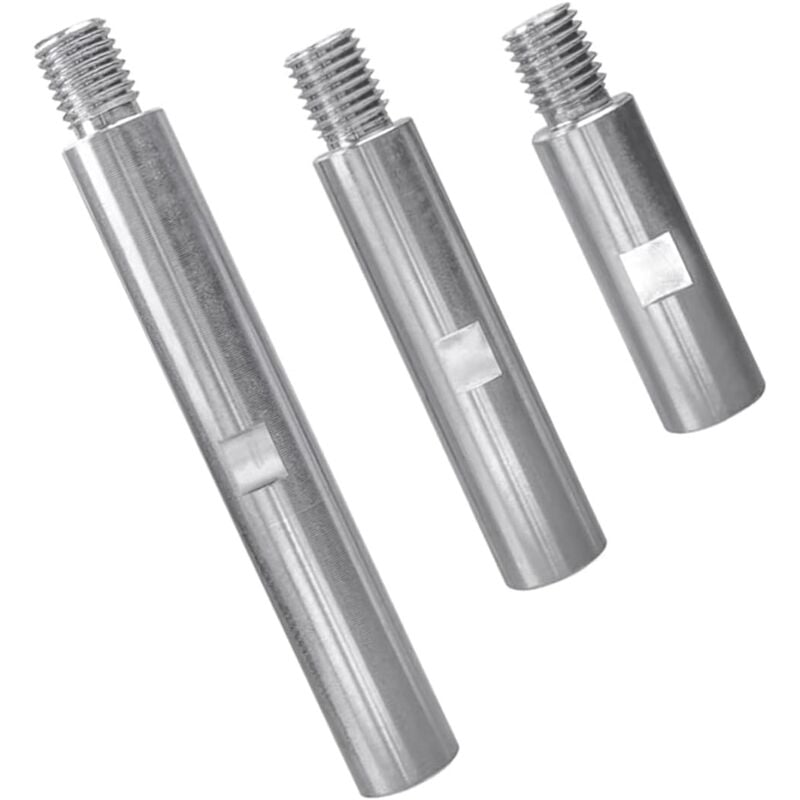 Csparkv - 3PCS Tige d'extension de Meuleuse d'angle en Acier Inoxydable M14 Rallonge de Meuleuse d'angle 75mm100mm 140mm Levier Adaptateur de