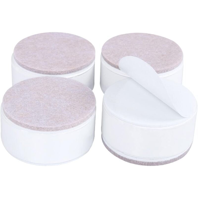 Csparkv - 4 pcs Rehausseur de Meubles en Acier à Haute Teneur en Carbone de 3 cm, Rehausseur de Meubles Autocollant, Largeur de 6 cm pour Armoires de