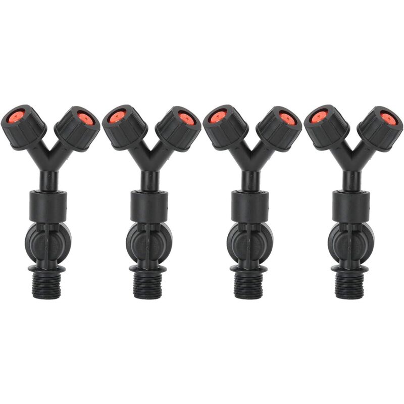 Csparkv - 4 pièces G3/8 Accessoire anti-goutte à double buse pour pulvérisateur à dos électrique agricole