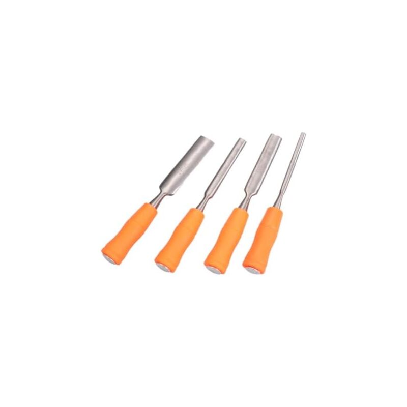 Csparkv - 4 Pièces sculpture outils d'établi ciseau à main ciseaux professionnels accessoires outils menuisier outil menuisier ciseau à bois Majeur