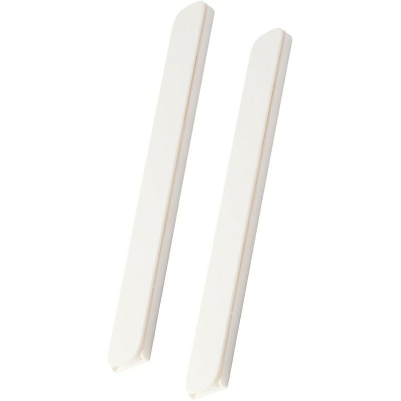 CSPARKV 4 Pièces(2 paire)Glissière De Tiroir Guide De Tiroir Auto-adhésif Multifonctionnelle Remplaçable Pour Tiroirs Glissière Blanc 26.4 x 3 cm