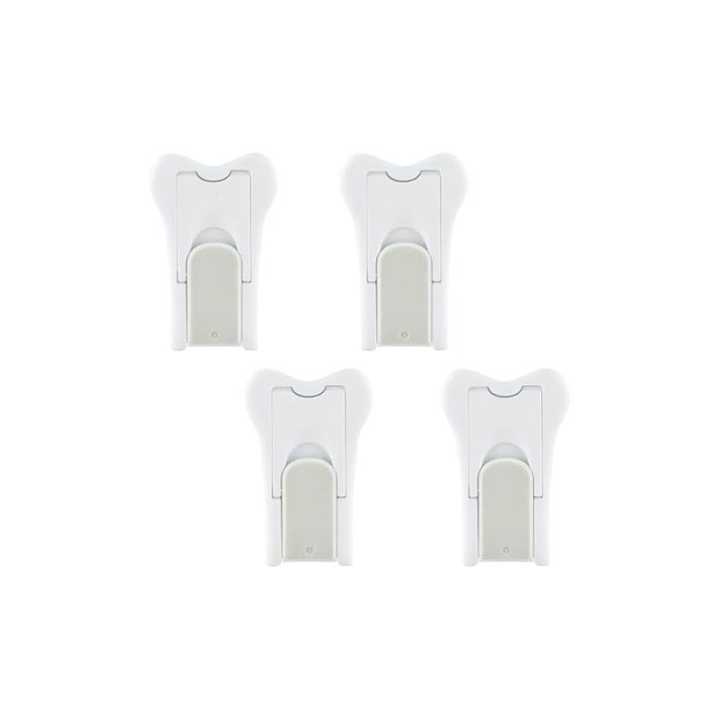 Csparkv - 4 piezas Cerradura de seguridad para puertas corredizas para niños, Cerradura de seguridad para ventanas para niños, Cerradura de seguridad