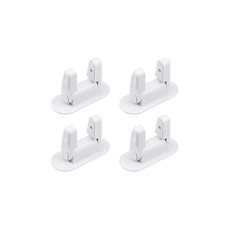 Csparkv - 4 piezas de cerradura de manija y puerta de seguridad para niños, cerradura de palanca de puerta, bloqueo de puerta de seguridad para