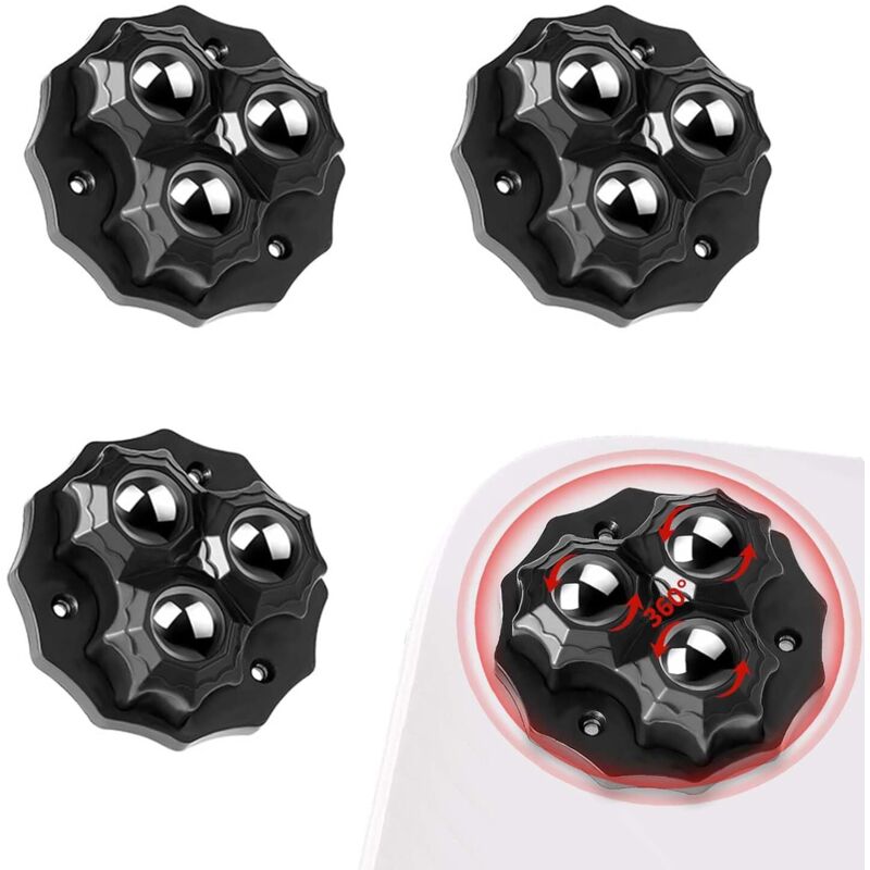 Csparkv - 4 ruedas pequeñas para muebles, ruedas pequeñas autoadhesivas con bola, ruedas de transferencia con bola, ruedas pequeñas para muebles,