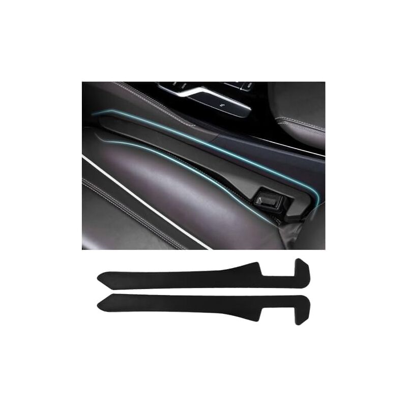 Csparkv - 40x5.5x3.5CM 2PCS Gap Filler Pad pour Siège AutoMultifonctionnel Rangement Siege Voiture RemplisseurUniversel Accessoire Voiture Interieur