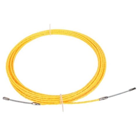 CSPARKV 4.5mm x 30m Tire fils extracteur de cable fibre de verre Jaune