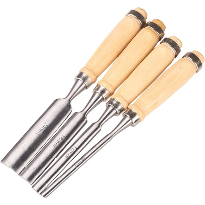 Csparkv - 4Pcs Ciseaux à bois Professionnels, jeu de ciseaux tranchants, Couteau Sculpture Bois, Outil de Gravure Sur Bois Sculpture Tool pour