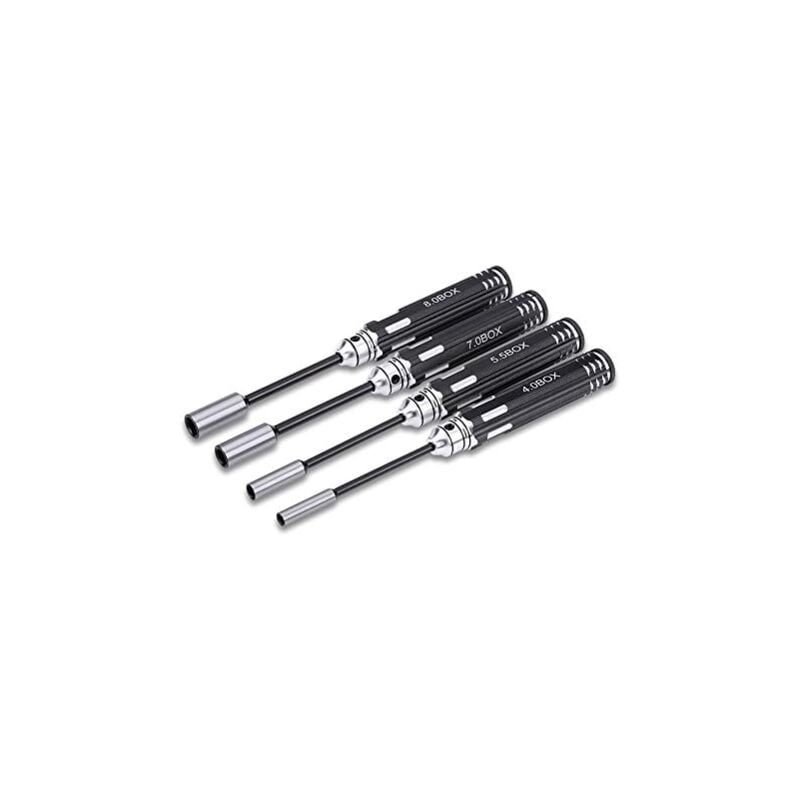 Csparkv - 4PCS Hex Socket Nut Drivers, Modèle de Conducteur de Prise de Sortilège de Peu de Jambe de Tige Hexagonale pour la Voiture de rc