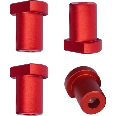 CSPARKV 4pcs Woodworking Table Clamps, Stainless Steel Woodworking Table Stops, Dog Hole Woodworking Workbenches, for Fixing Workpieces (Red)