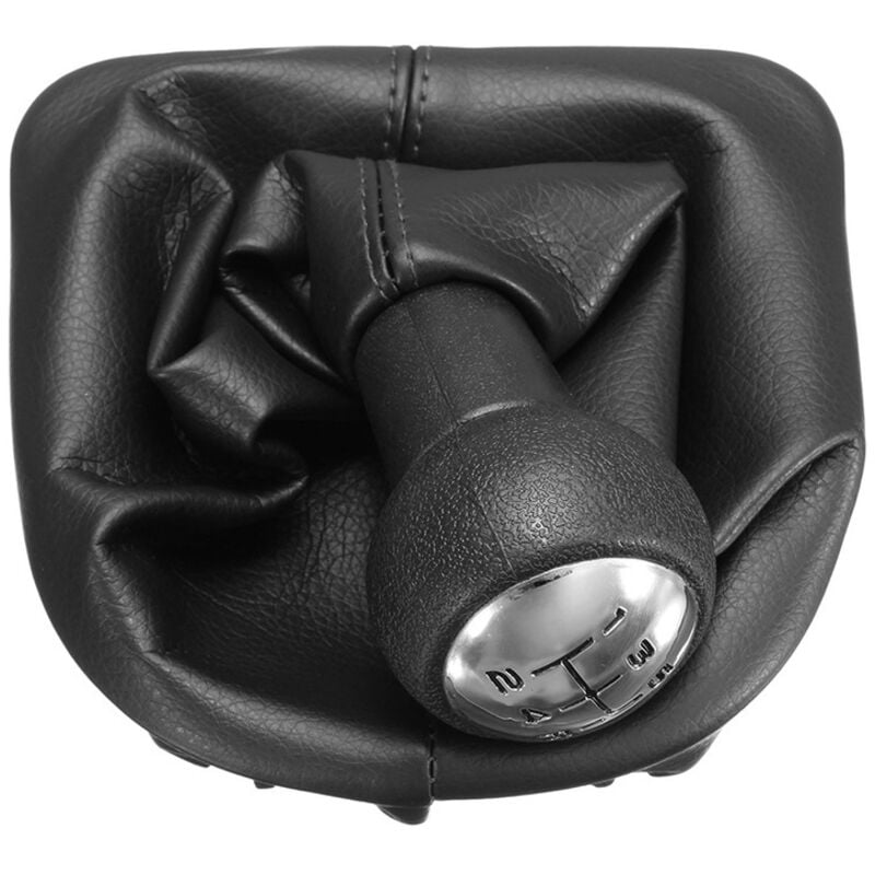 Image of Csparkv - 5-Gang-Schaltknauf Schalthebel Gamasche Abdeckung PU-Leder für peugeot 207 307 307 cc 308