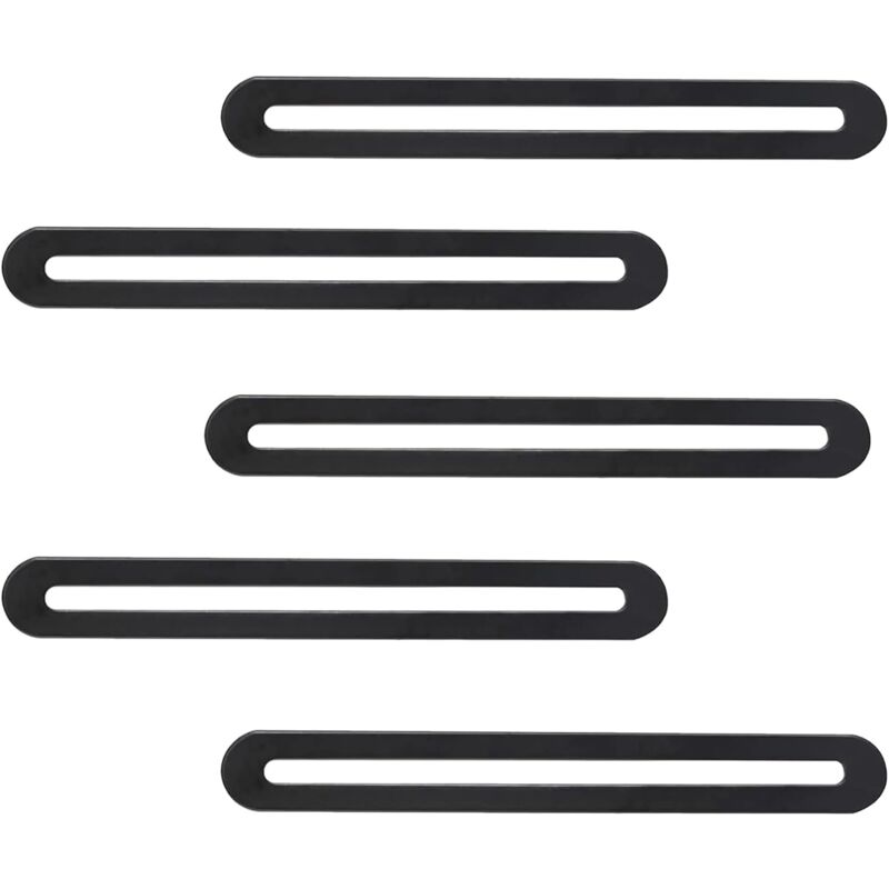 Csparkv - 5 Pieces Perforated Plate Adjustable Flat Connectors Stainless Steel Metal Reinforcing Plate for Repairing and Fixing Wood, Furniture