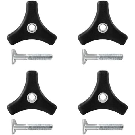 CSPARKV (5.4×4.7×4.7cm)4 Pièces Boulons d'Écrou de Boutons de Poignée de Tondeuse à Gazon, Poignée Universelle de Tondeuse à Gazon Boulons de Rechange en Plastique pour Tondeuse à Gazon Tondeuse à Gaz