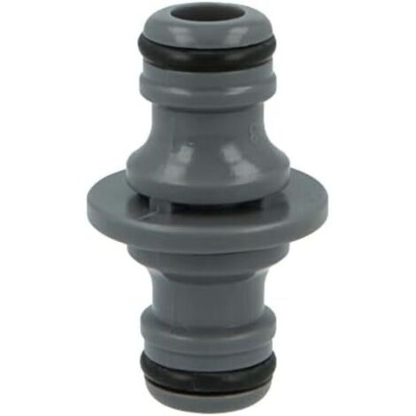 CSPARKV 5.5x3.5x3cm Connexion Rapide Et Facile Pour Les Tuyaux D'Arrosage Raccordement Rapide Et Facile Pour Tuyaux D'Arrosage Joint 2 Tuyaux Avec Connecteurs Femelles Plastique Abs Gris