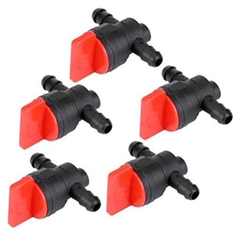 CSPARKV 5pcs vannes d'arrêt de réservoir d'essence de carburant commutateur de soupape de réservoir de carburant soupape de pompe de jardin brosse de coupe tondeuse à gazon accessoire