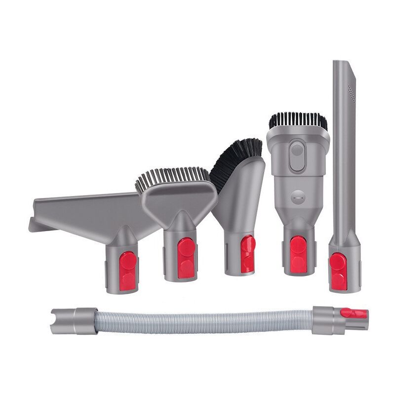 CSPARKV 6 PCS Kit d'accessoires Kit de Fixation avec Tuyau de Rallonge pour Dyson V7 V8 V10 V11 SV10 SV11 Aspirateur sans fil (6 en 1)