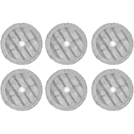 CSPARKV 6 PièCes Tampons de Vadrouille de Remplacement Chiffons pour A9 Chiffon de Vadrouille à Vapeur Aspirateur Robot Machine de Nettoyage Chiffon de Nettoyage PièCes de Rechange