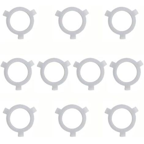 CSPARKV 6x5cm Ensemble de 10 Anneaux de Réduction pour Abat-Jour, Accessoires Innovants pour Luminaires, E27 à E26