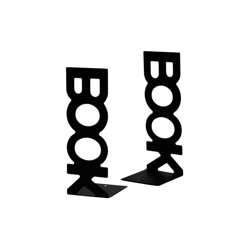 Csparkv - 75x85x210mm Serre Livre, 2 Cale Livre en métal Porte-Livres Book Étagères pour Bureau Décoration de Bureau pour Livres Films cd Jeux vidéo