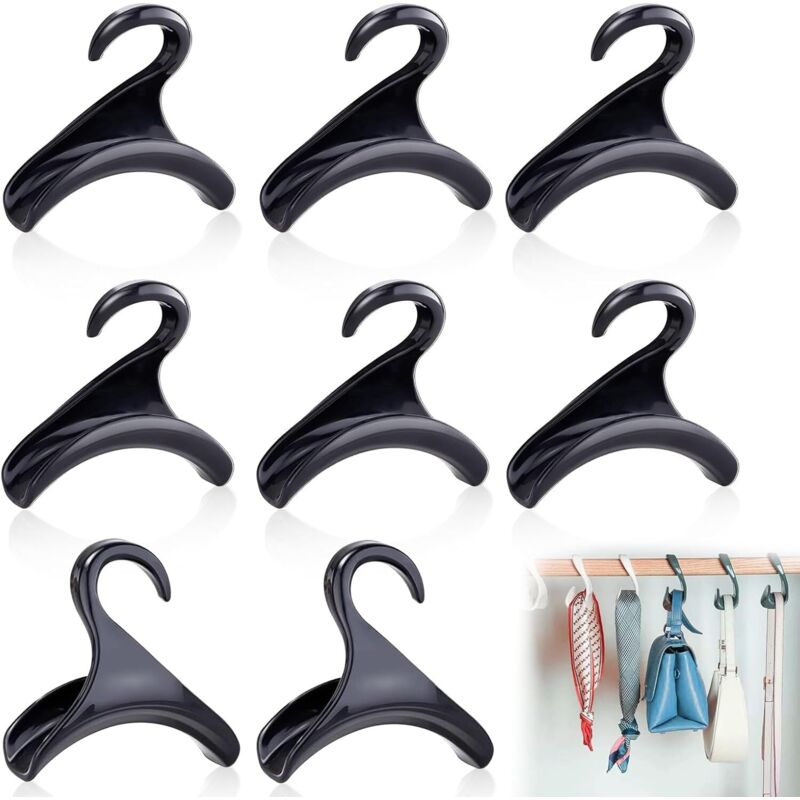 8 Pièces Crochet Sac à Main Penderie,Crochet pour Sac à Main Armoire,Cintres pour Sac à Main de Rangement,Accroche Organiser pour Sac Foulard
