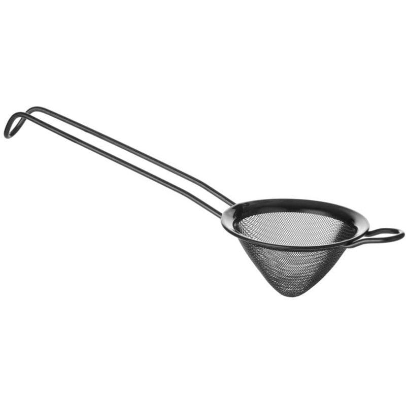 83x215mm, Cocktail Strainer, Conical, Bar Sieve, Kitchen Tool, Fine Mesh, pvd, Black - Csparkv