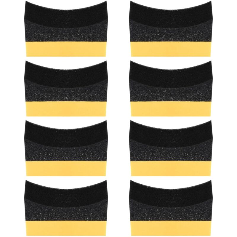 Csparkv - 8Pcs Car Tire Wax Applicator Pad, Car Polishing Sponge, Car Tire Waxing Sponge, Car Tire Cleaning Pad Sponge Brush Tools