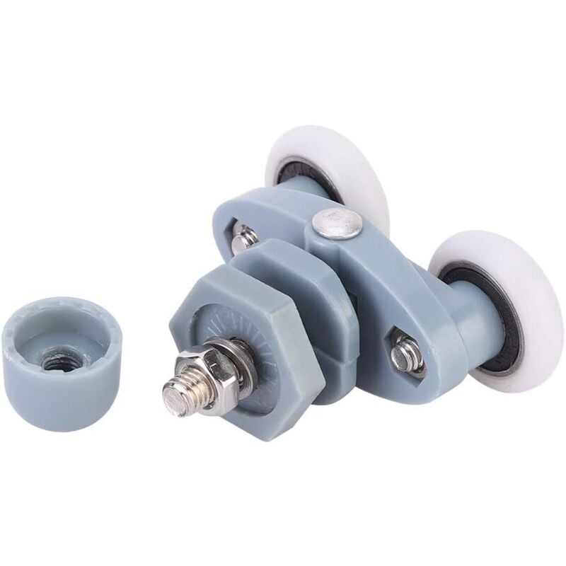 Csparkv - 8pcs Rouleau Porte Coulissante, Durable En Plastique Coulissant Rouleau Douche Aurlane Salle De Bains Porte En Verre Oor Rouleaux Roulement
