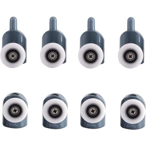 CSPARKV 8Pcs Shower Door Rollers Shower Door Roller Sliding Door Roller Door Roller Wheel Shower Door Rollers for Bathroom Shower Door 25mm