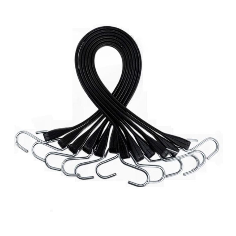 Csparkv - 15 pouces - Tendeur pour bâche - Lot de 5 Noir