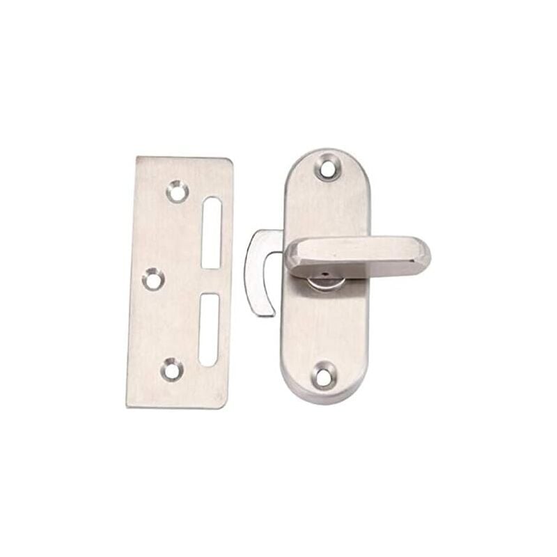Csparkv - 90 degr¨s flip en acier inoxydable porte coulissante serrure loquet came serrure boucle de porte incurv¨e