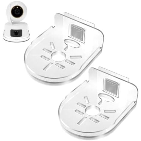 CSPARKV 9.5x12x3.5cm 2 Pièces Support Mural Compatible avec  Caméra Surveillance, Plastique Universels Accessoires Supports pour Caméra Dôme