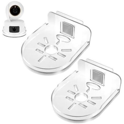 CSPARKV 9.5x12x3.5cm 2 Pièces Support Mural Compatible avec  Caméra Surveillance, Plastique Universels Accessoires Supports pour Caméra Dôme